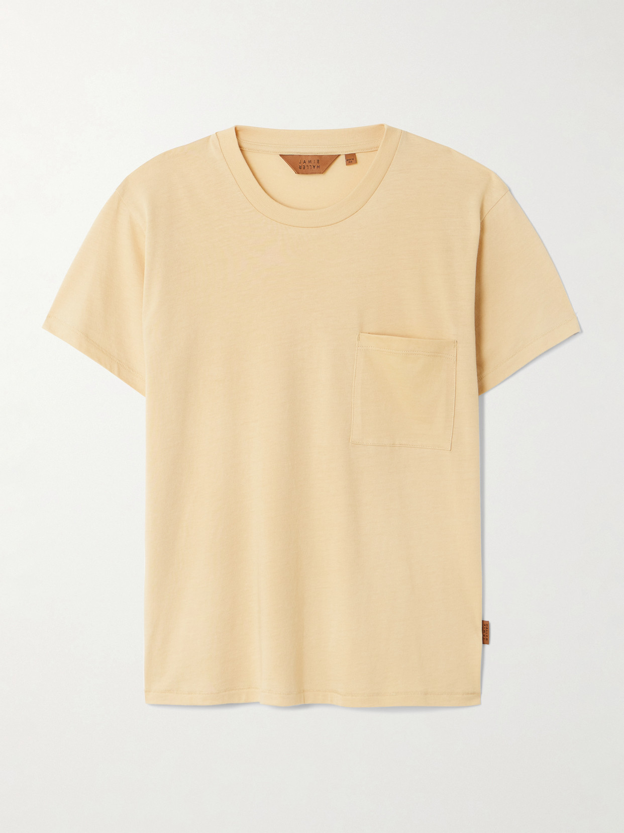 Jamie Haller The Pocket Tee Cotton And Modal-blend Jersey T-shirt In Brown