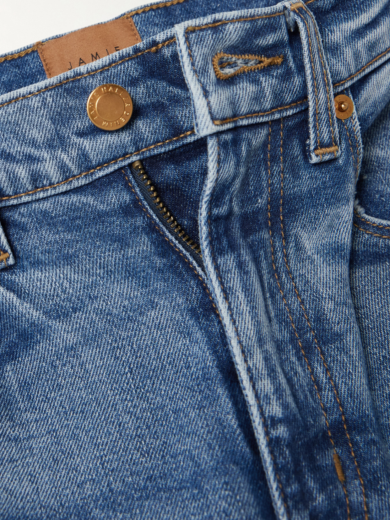 The Kenickie Mid-Rise Straight-Leg Jeans