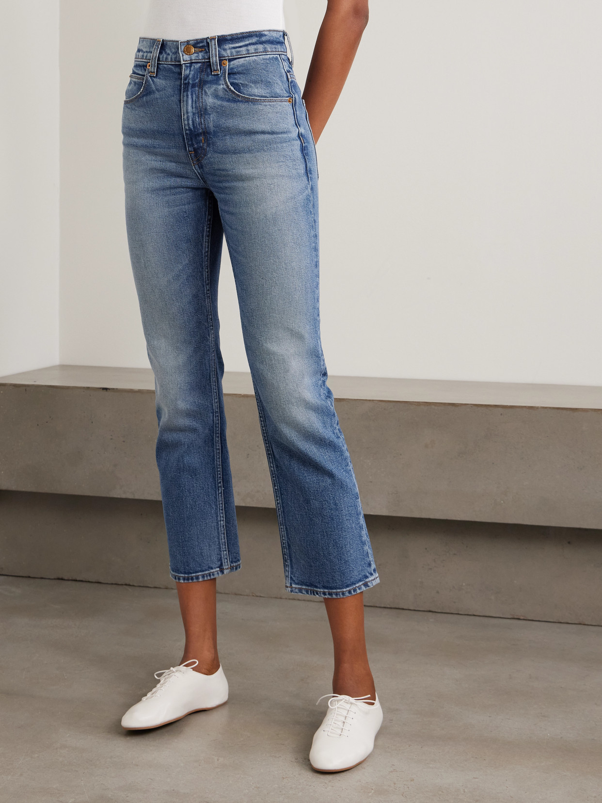 The Kenickie Mid-Rise Straight-Leg Jeans