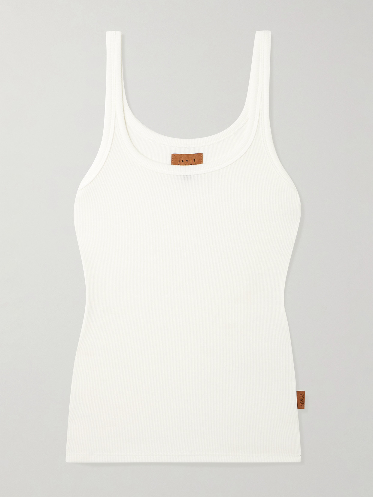Jamie Haller The Undershirt Ribbed Stretch-modal Tank In White