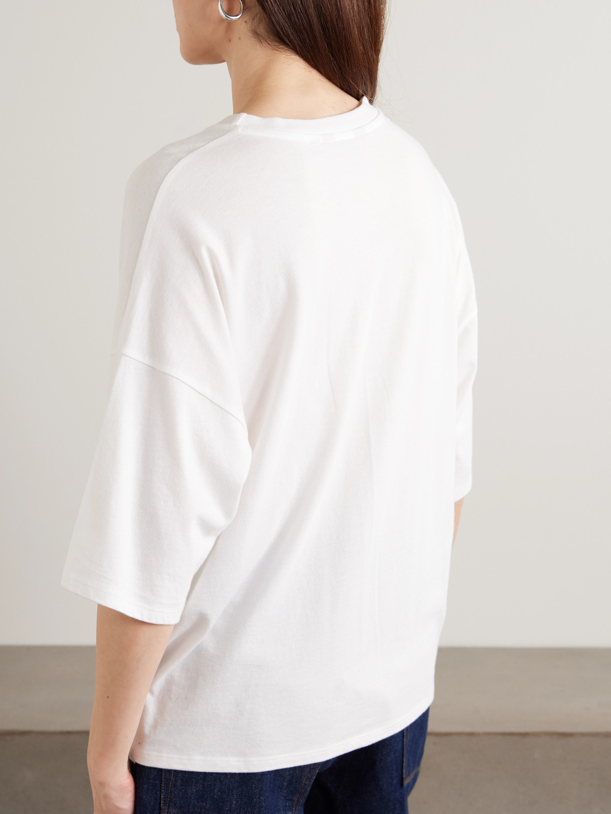The Draped Tee Cotton And Modal-Blend Jersey T-Shirt