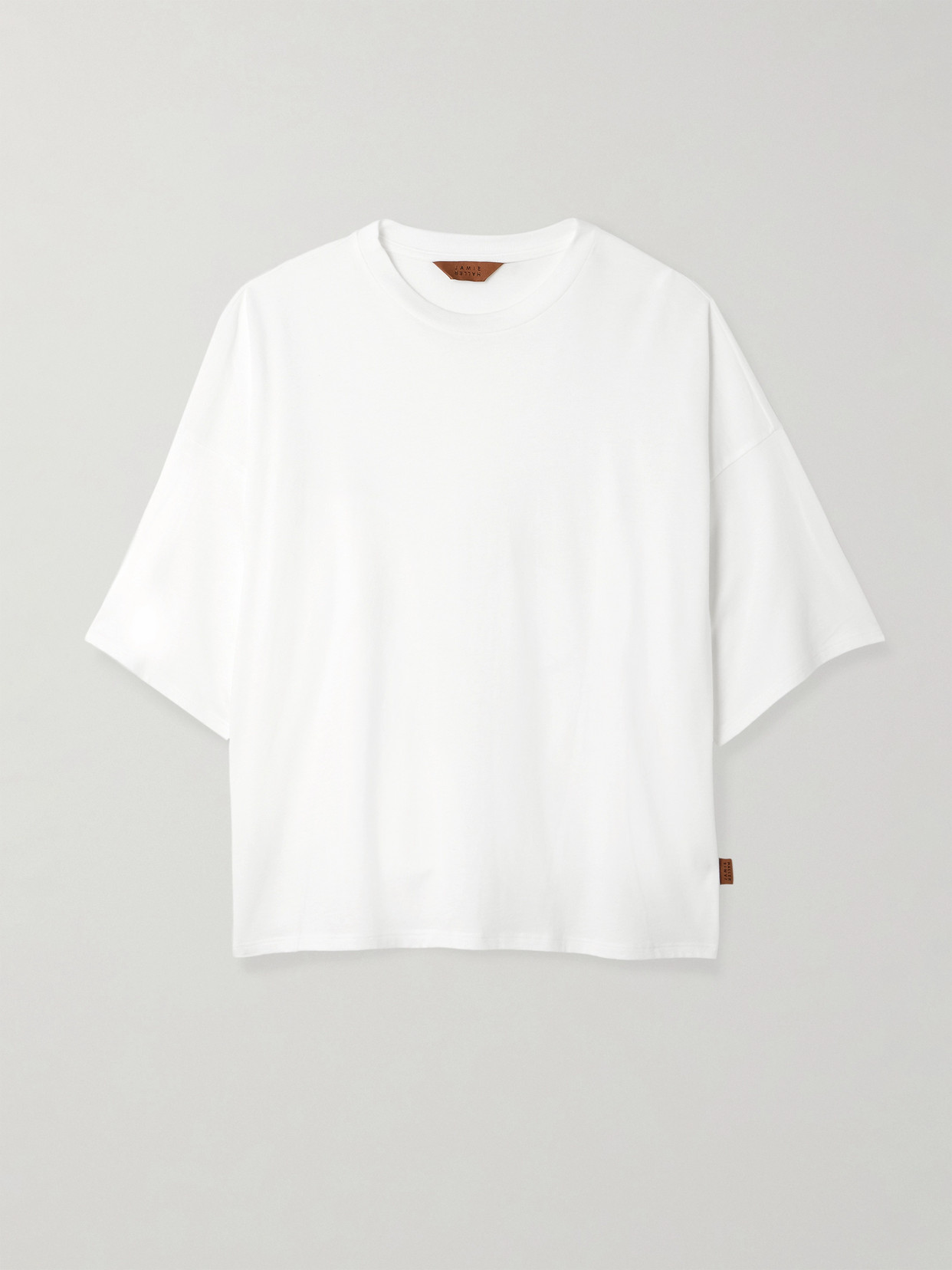 Jamie Haller The Draped Tee Cotton And Modal-blend Jersey T-shirt In White