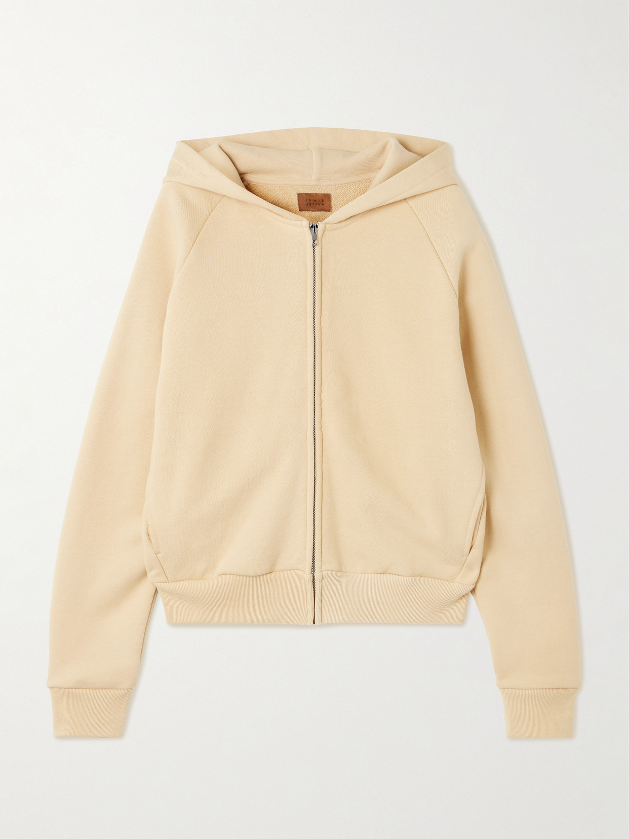 Jamie Haller The Bird Cotton-terry Hoodie In Yellow