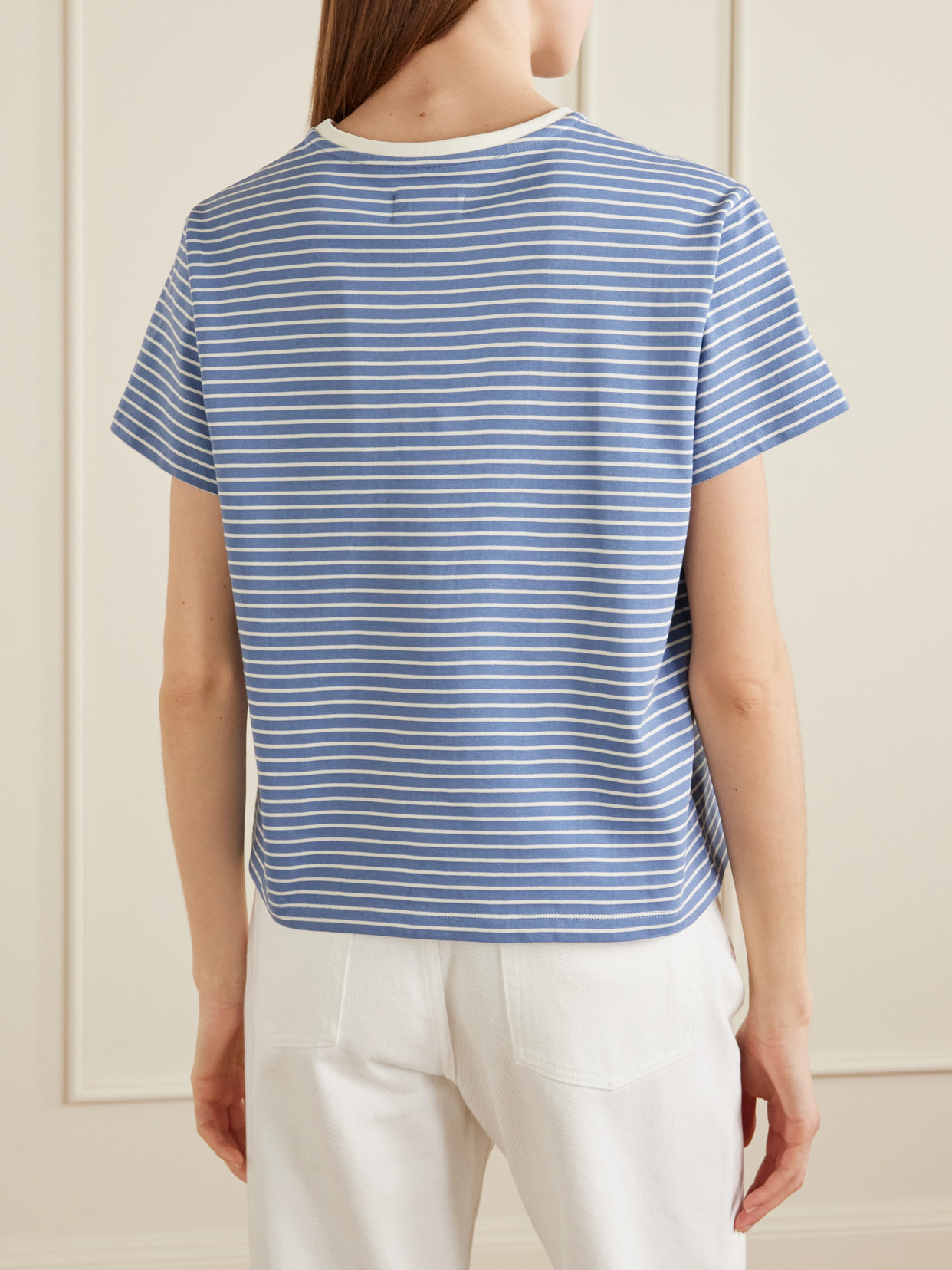Striped Cotton-Jersey T-Shirt