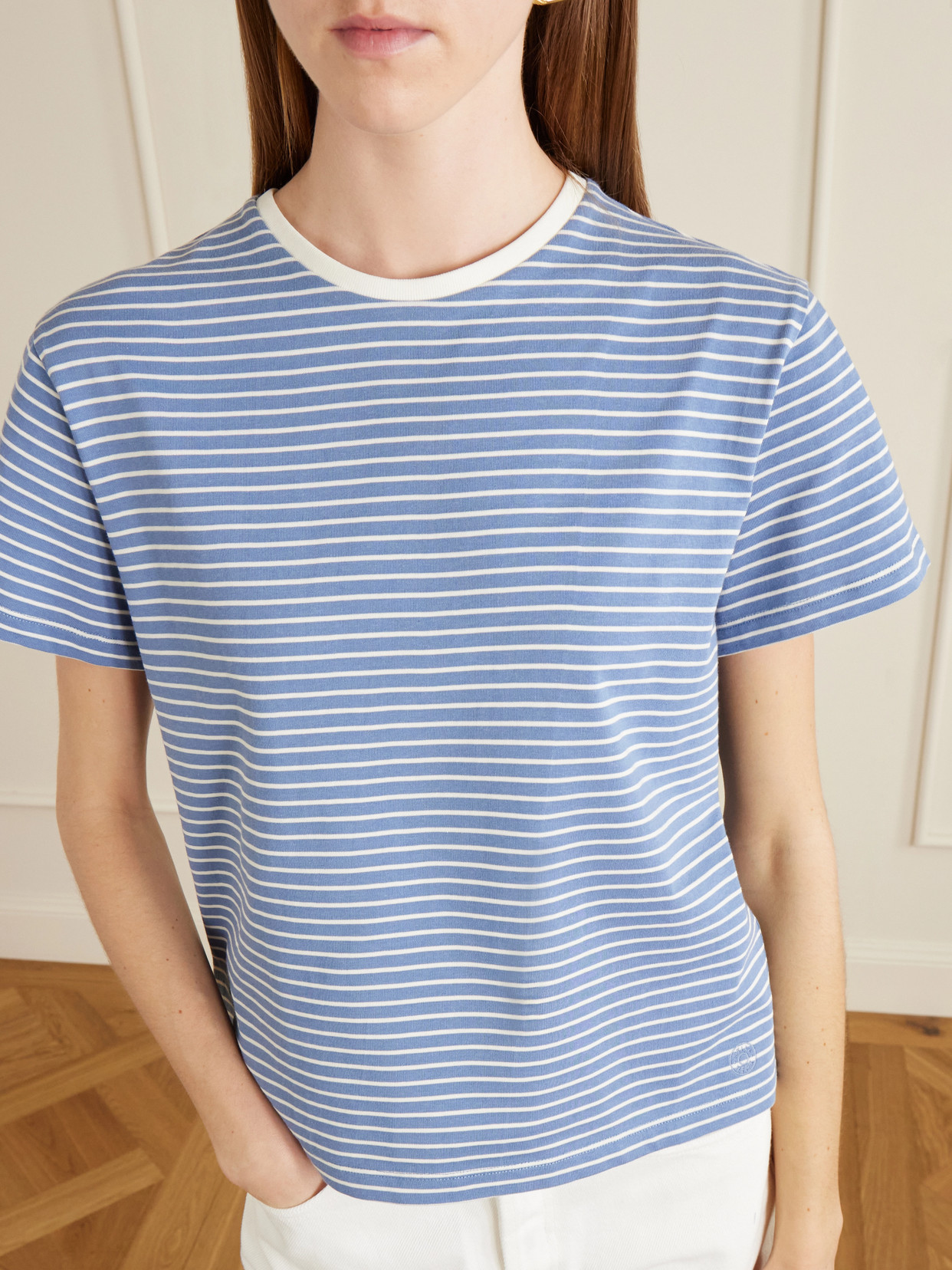 Striped Cotton-Jersey T-Shirt