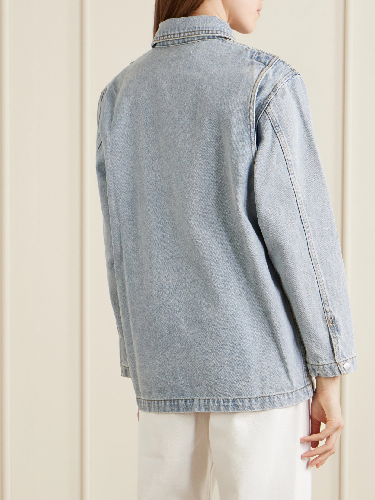 Still Here Barn Denim Jacket In Blue