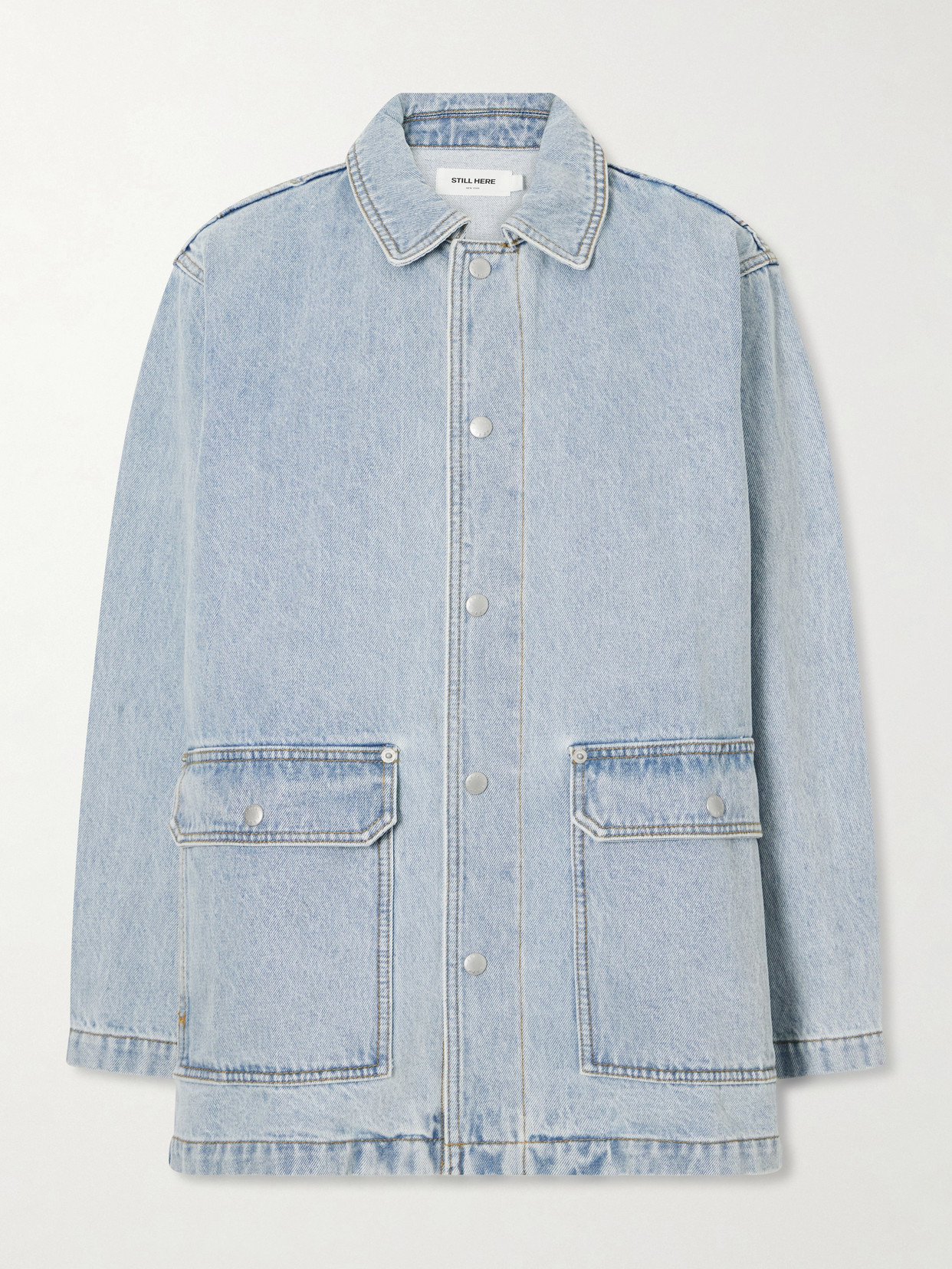 Still Here Barn Denim Jacket In Blue