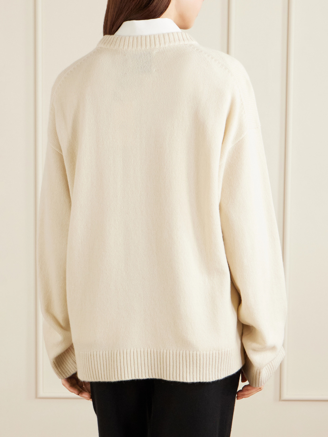 Teddy Intarsia-Knit Cashmere Sweater