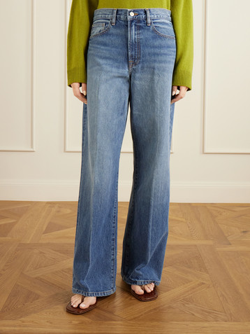 The Elder Statesman Evie organic cotton wide-leg jeans