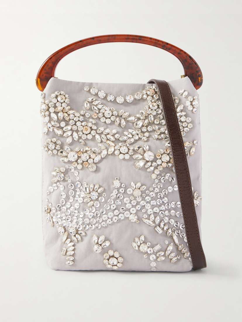 Dries Van Noten Embellished Woven Shoulder Bag - Women's Bags