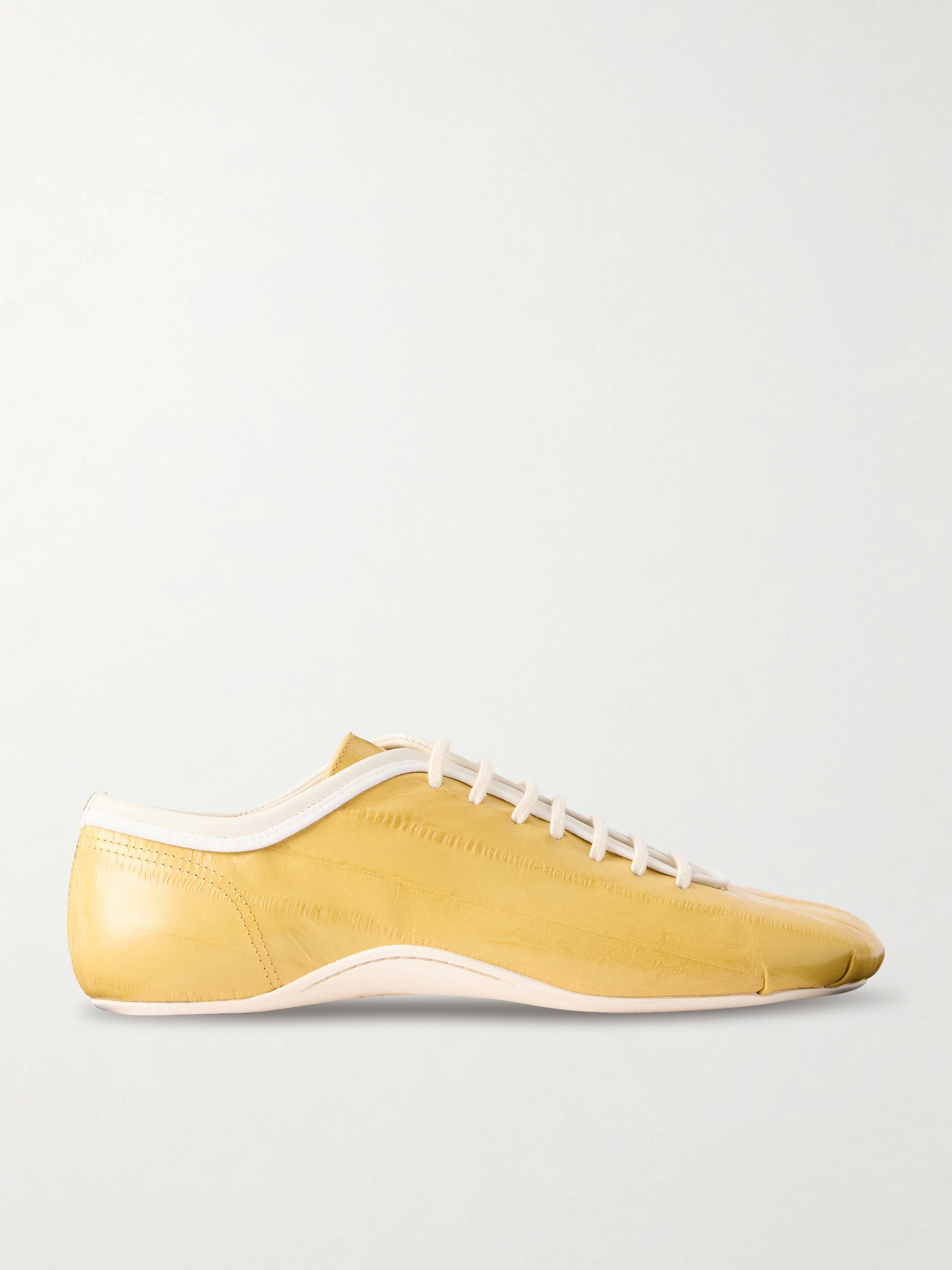 Dries Van Noten Leather Sneakers In Yellow