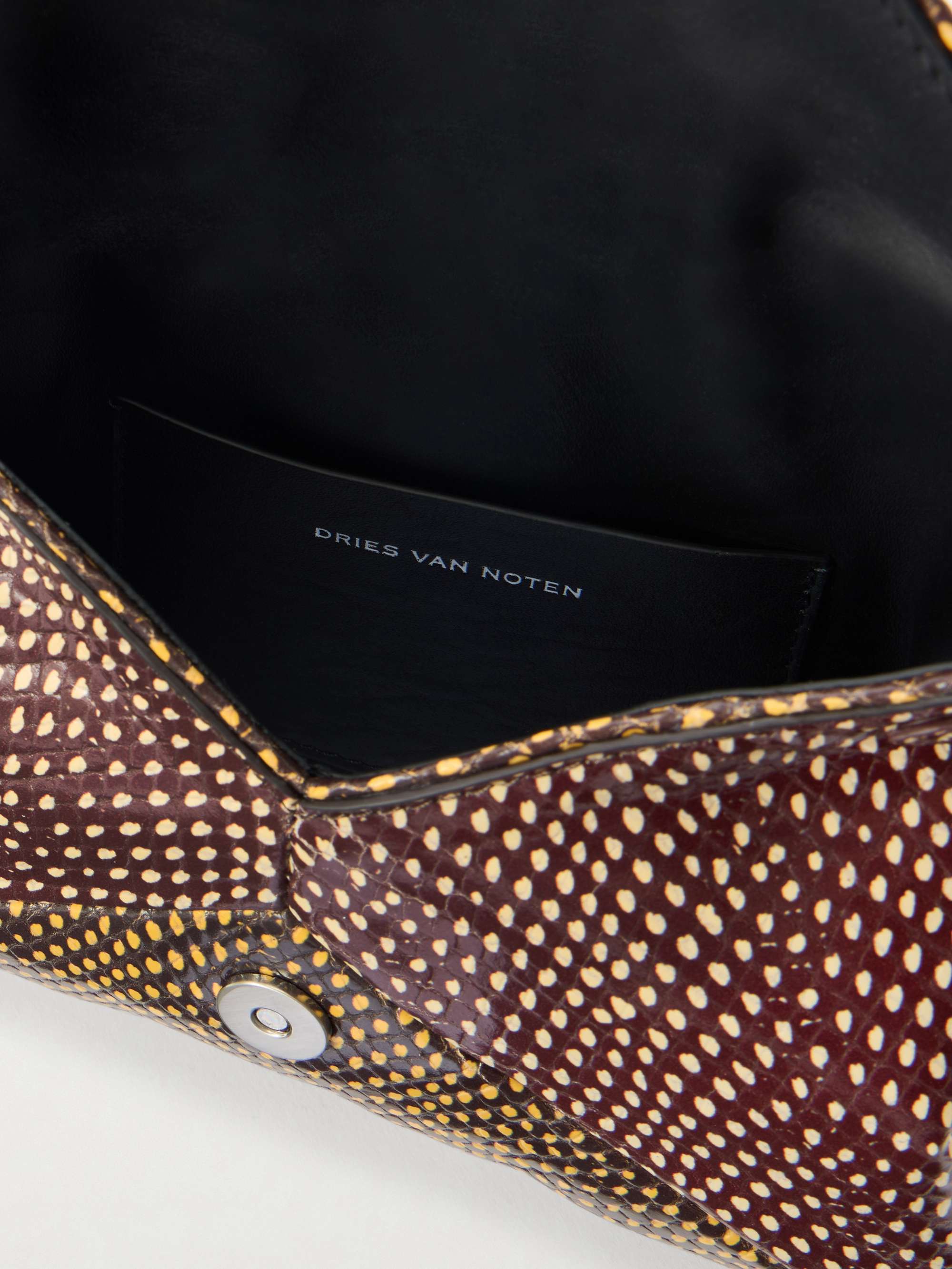 DRIES VAN NOTEN レザー ボディバッグ Dries Van Noten Bomber Zip Leather Crossbody Bag - Crossbody Bags
