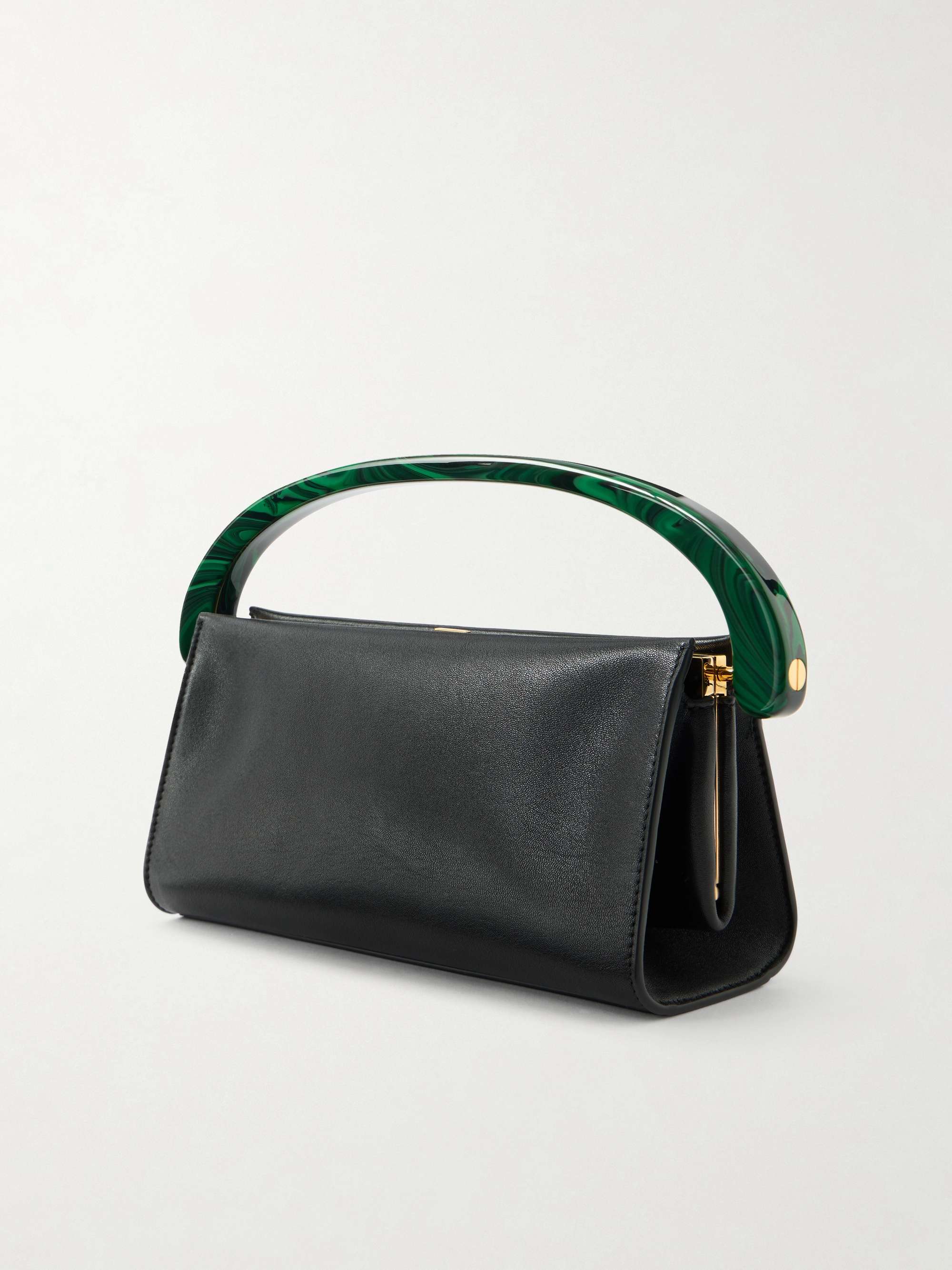 DRIES VAN NOTEN Leather shoulder bag | NET-A-PORTER