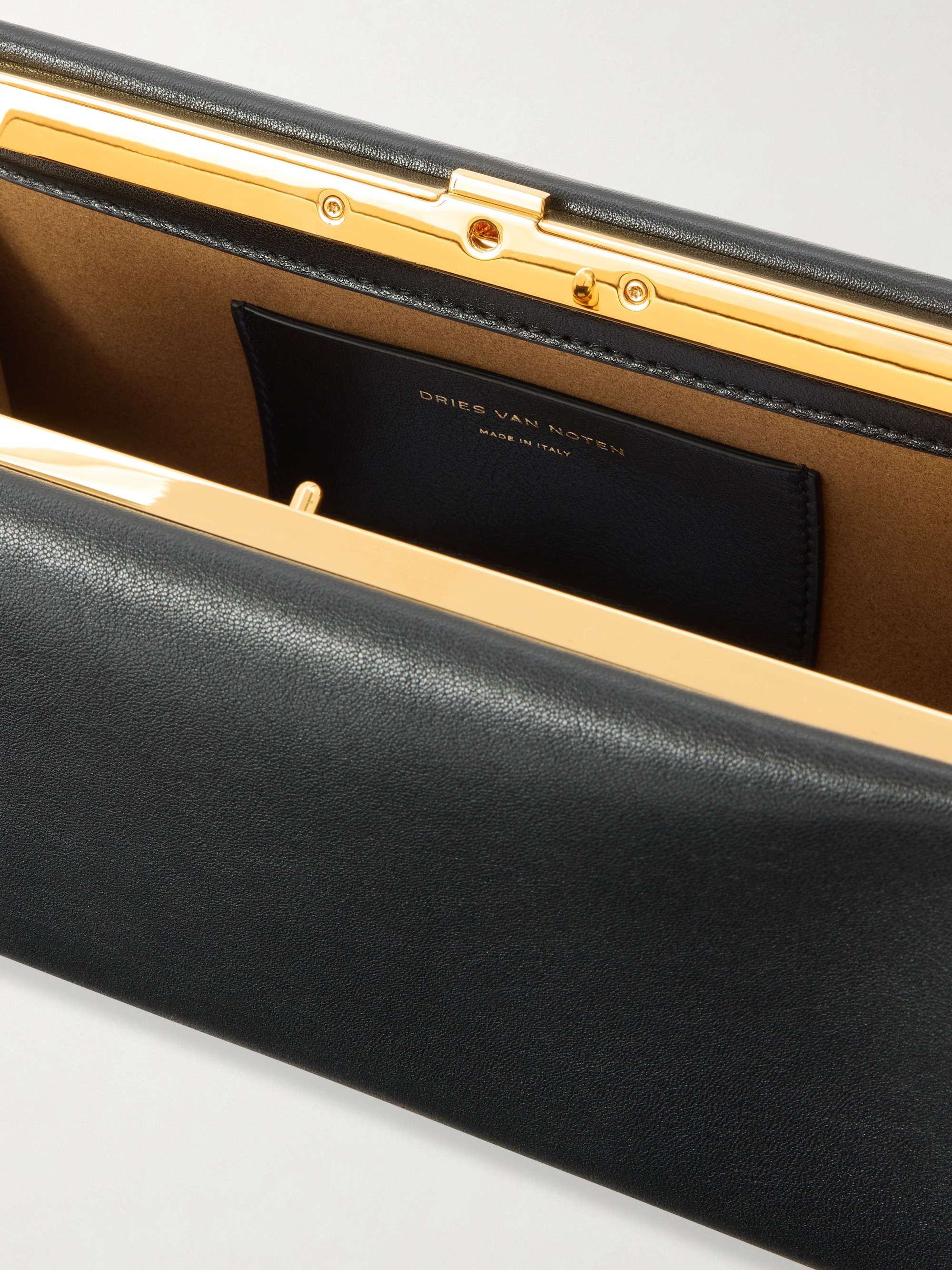 DRIES VAN NOTEN Leather shoulder bag | NET-A-PORTER