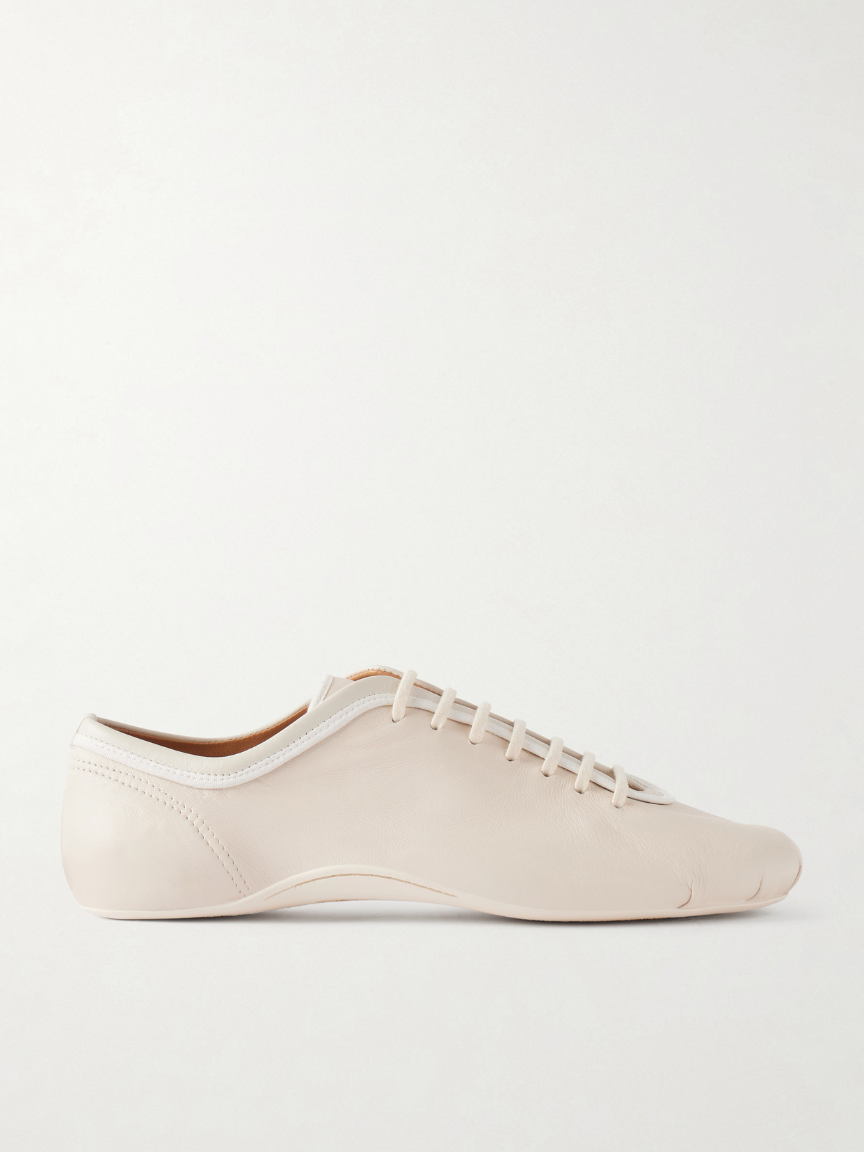 Dries Van Noten Leather Sneakers In Neutral