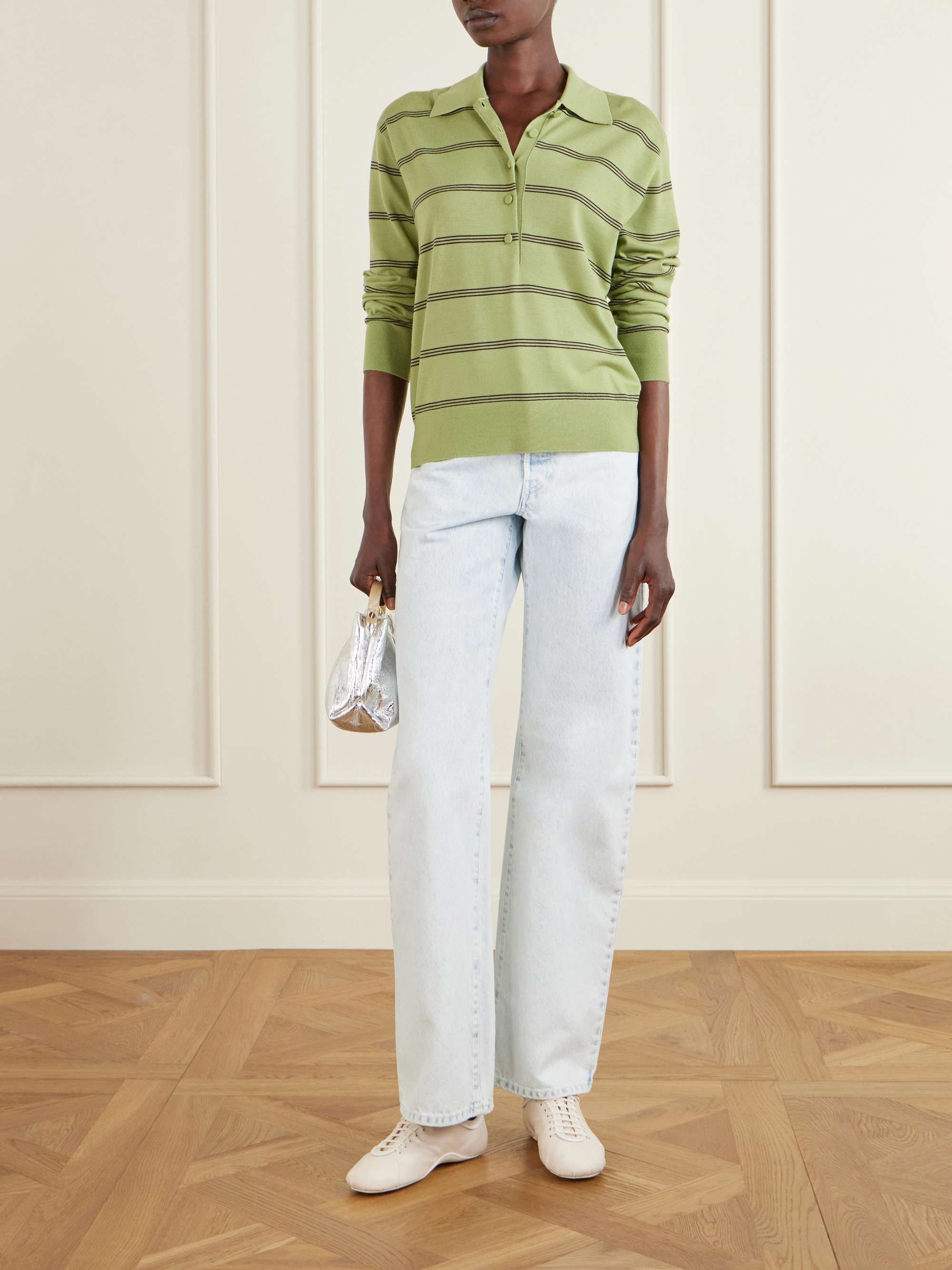 DRIES VAN NOTEN Leather sneakers | NET-A-PORTER