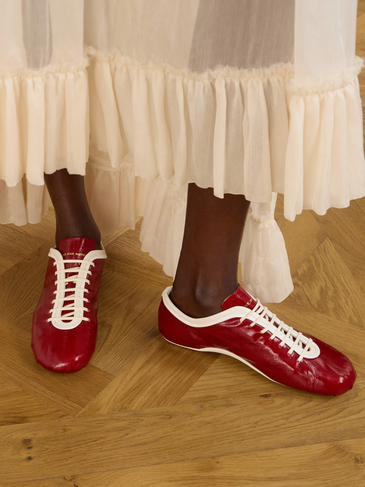Eel-Effect Sneakers