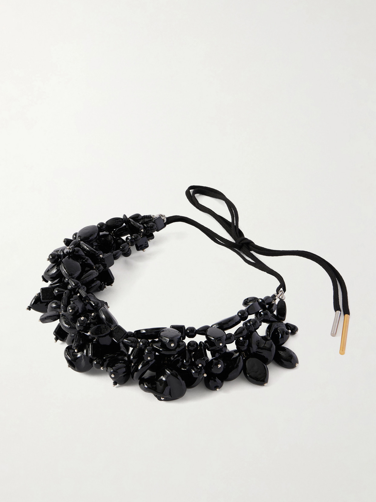 Dries Van Noten Embellished Necklace In Black