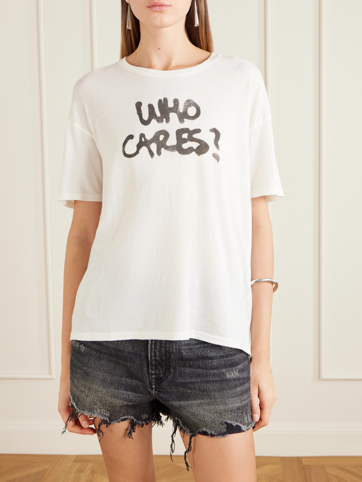 Cotton And Cashmere-Blend T-Shirt