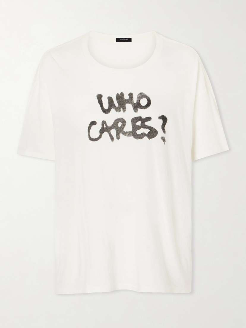 R13 Printed Cotton And Cashmere-blend T-shirt