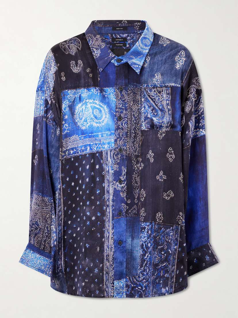 R13 Bandana-print Silk Shirt