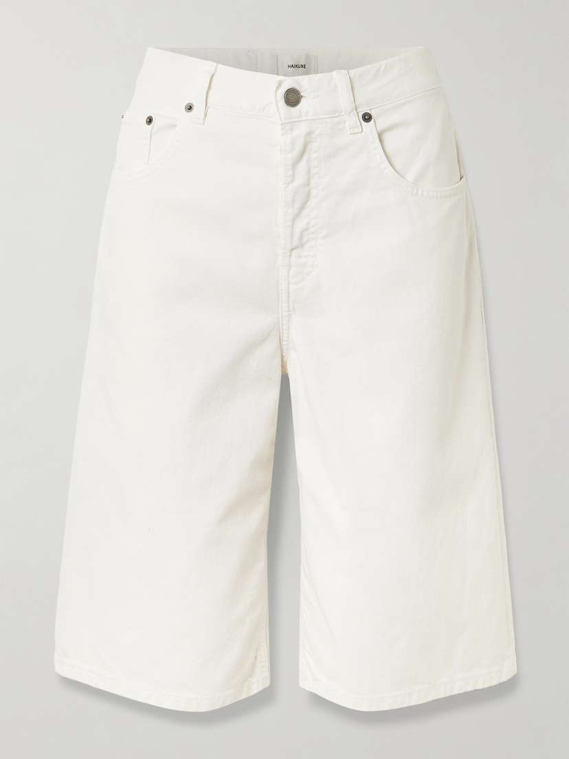 Haikure Becky Cotton And Linen-blend Twill Shorts