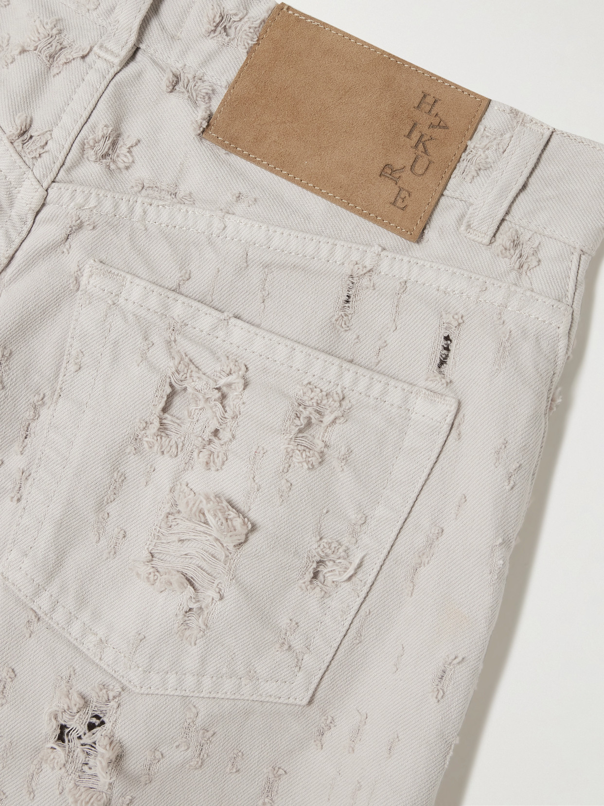 Bethany Destroy Distressed Mid-Rise Wide- Leg