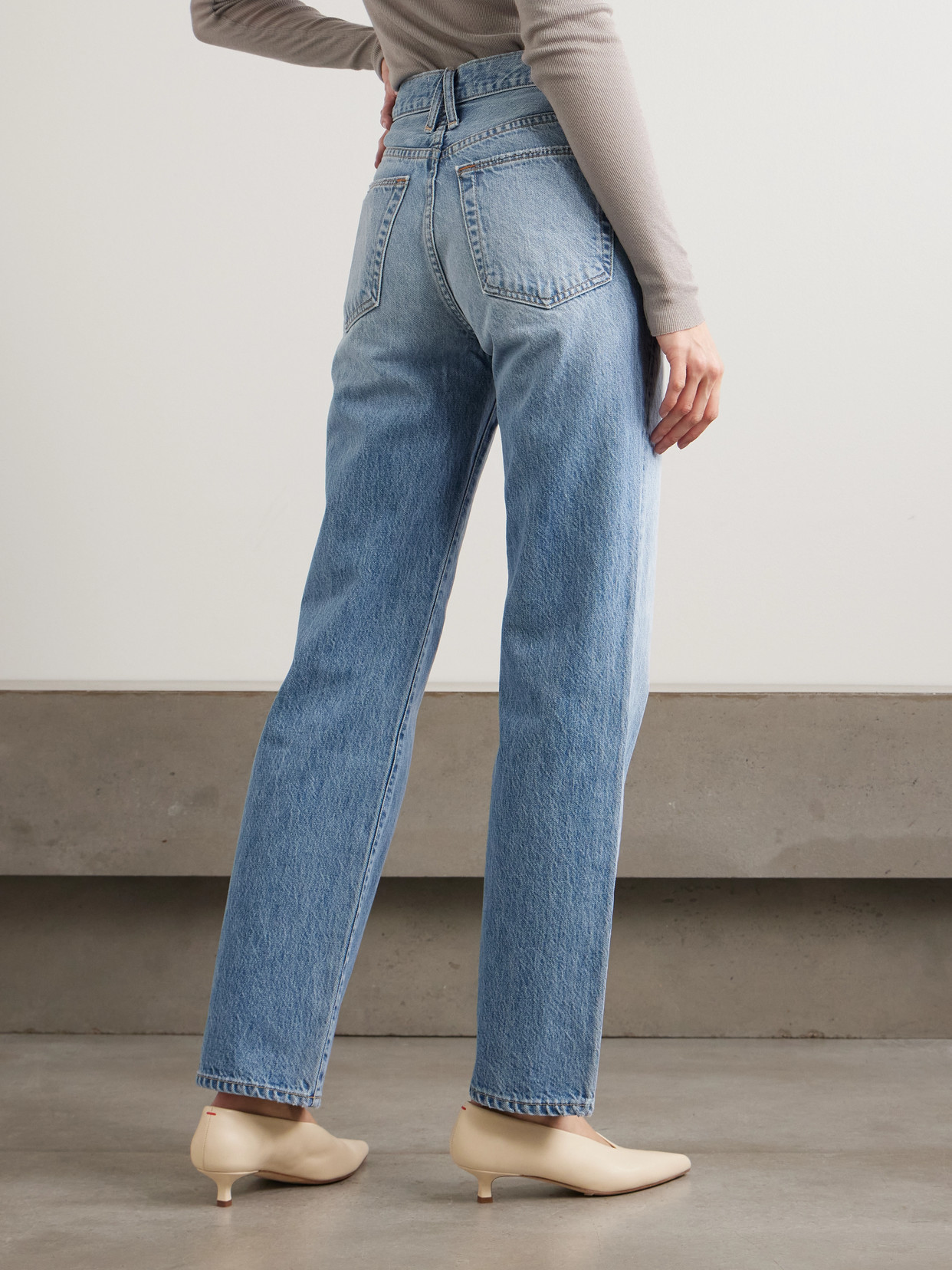 Kendra High-Rise Straight-Leg Jeans