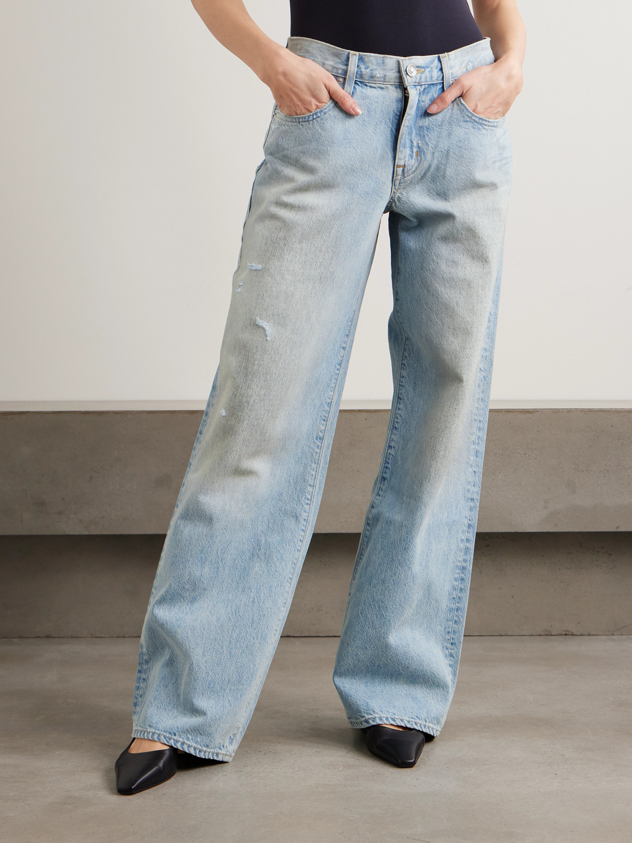 Mica Relaxed Low-Rise Wide- Leg