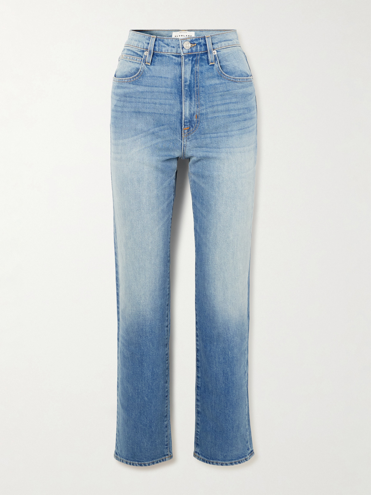 Slvrlake London High-rise Straight-leg Jeans In Blue
