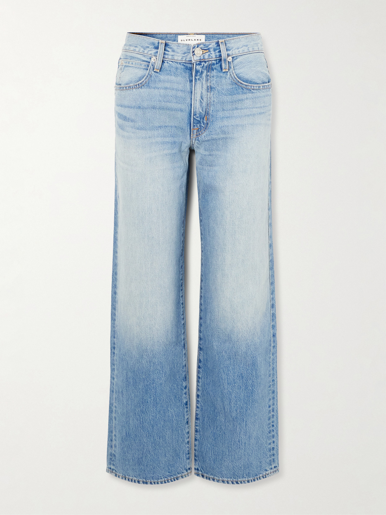 Slvrlake Jazmine Mid-rise Wide-leg Jeans In Blue