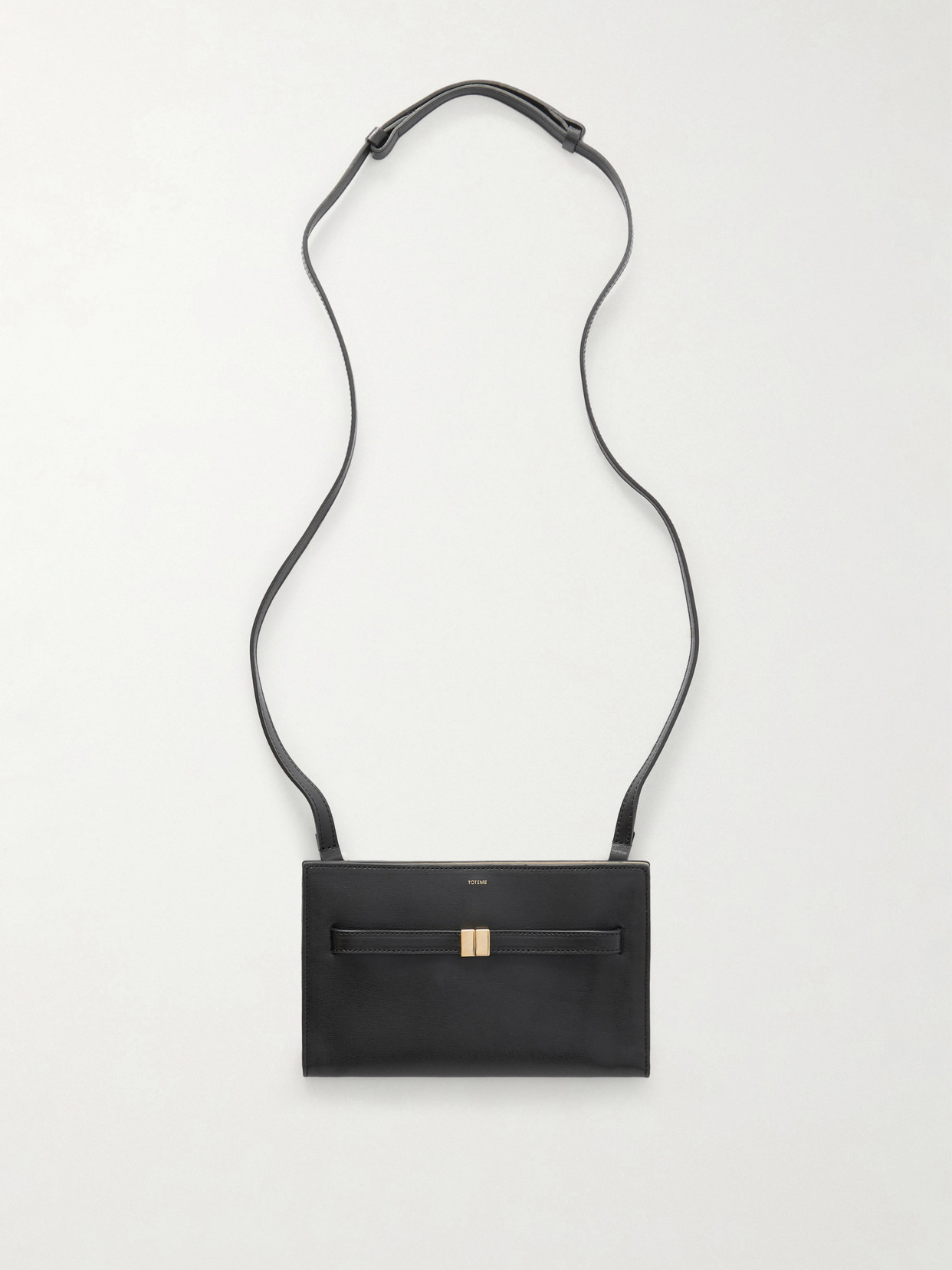 Totême Leather Shoulder Bag In Black