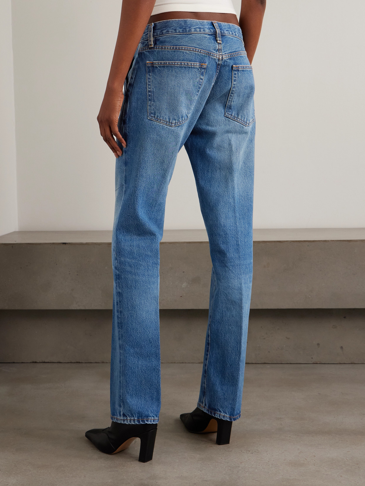 The Drop Mid-Rise Straight-Leg Jeans