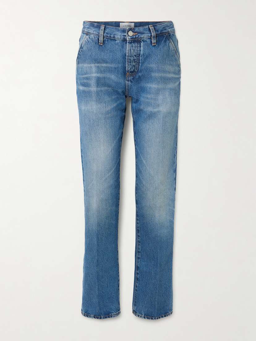 Frame The Drop Mid-rise Straight-leg Jeans