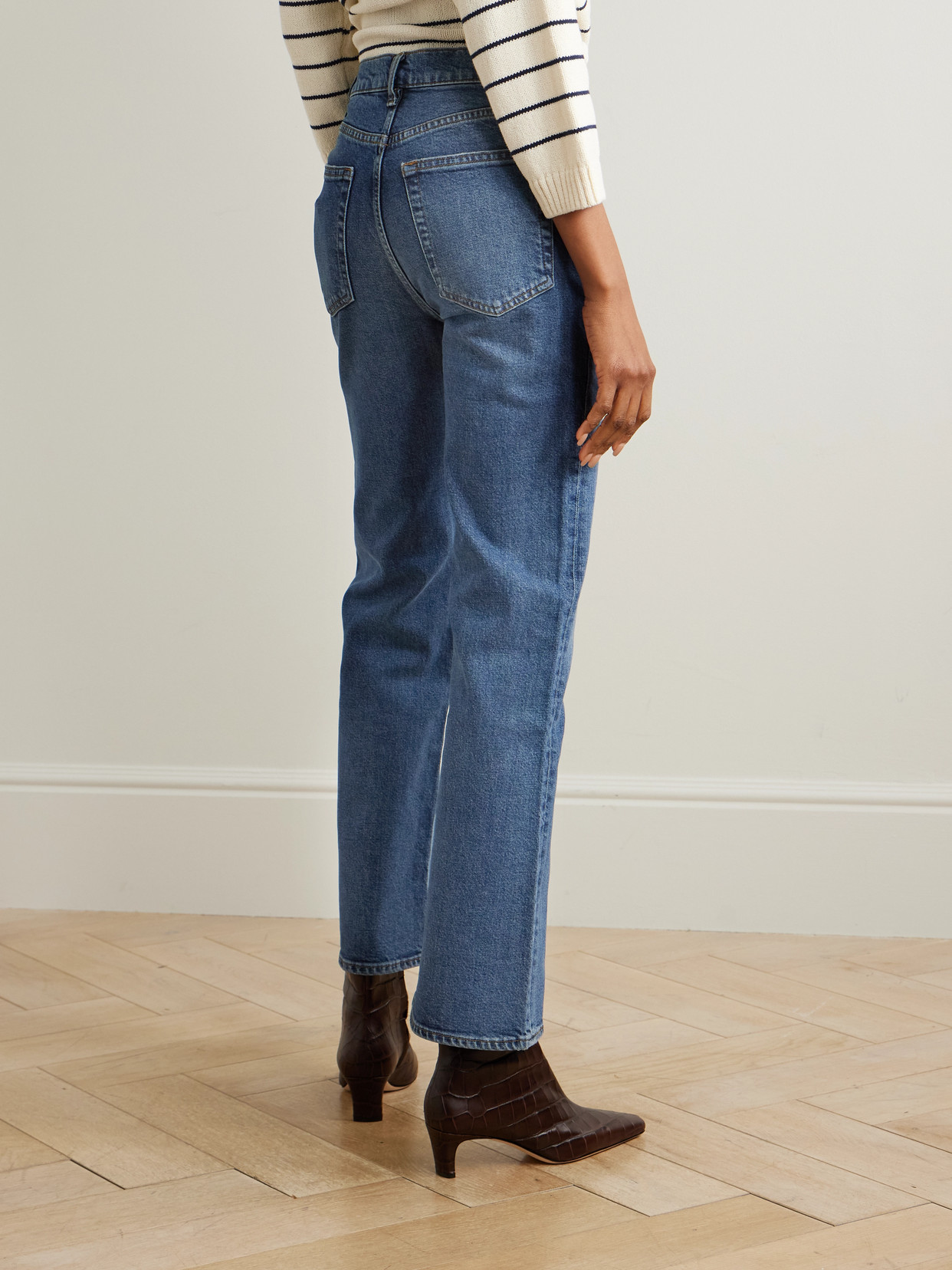 The Pixie Arrow High-Rise Bootcut Jeans