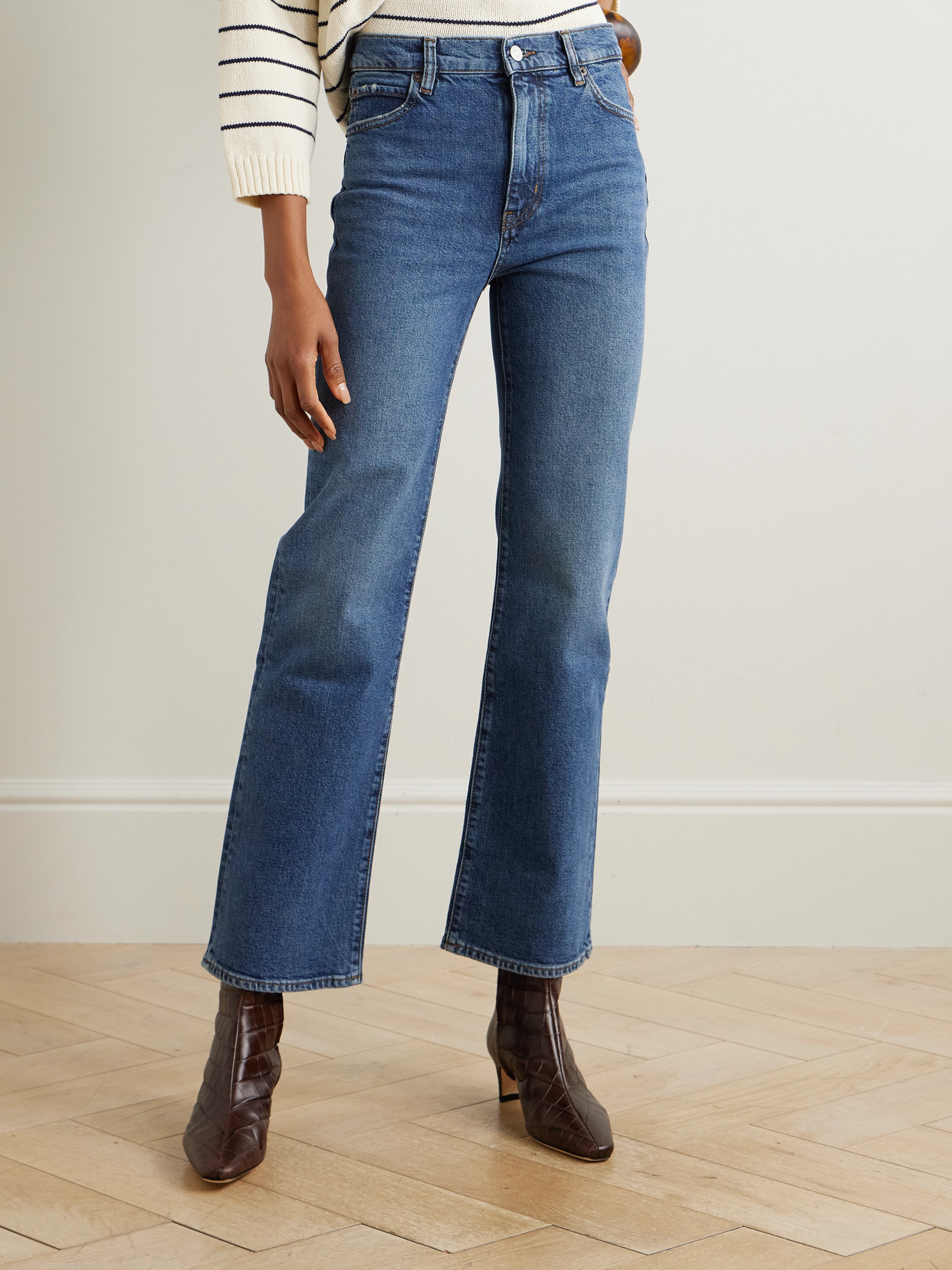 The Pixie Arrow High-Rise Bootcut Jeans