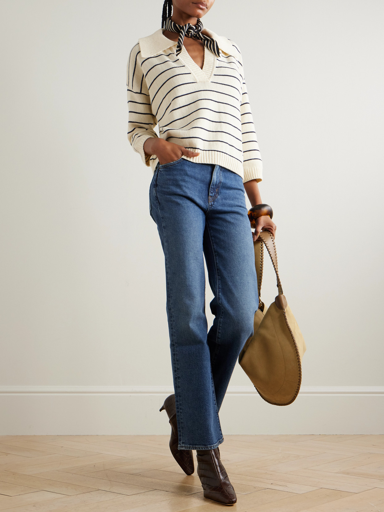 The Pixie Arrow High-Rise Bootcut Jeans