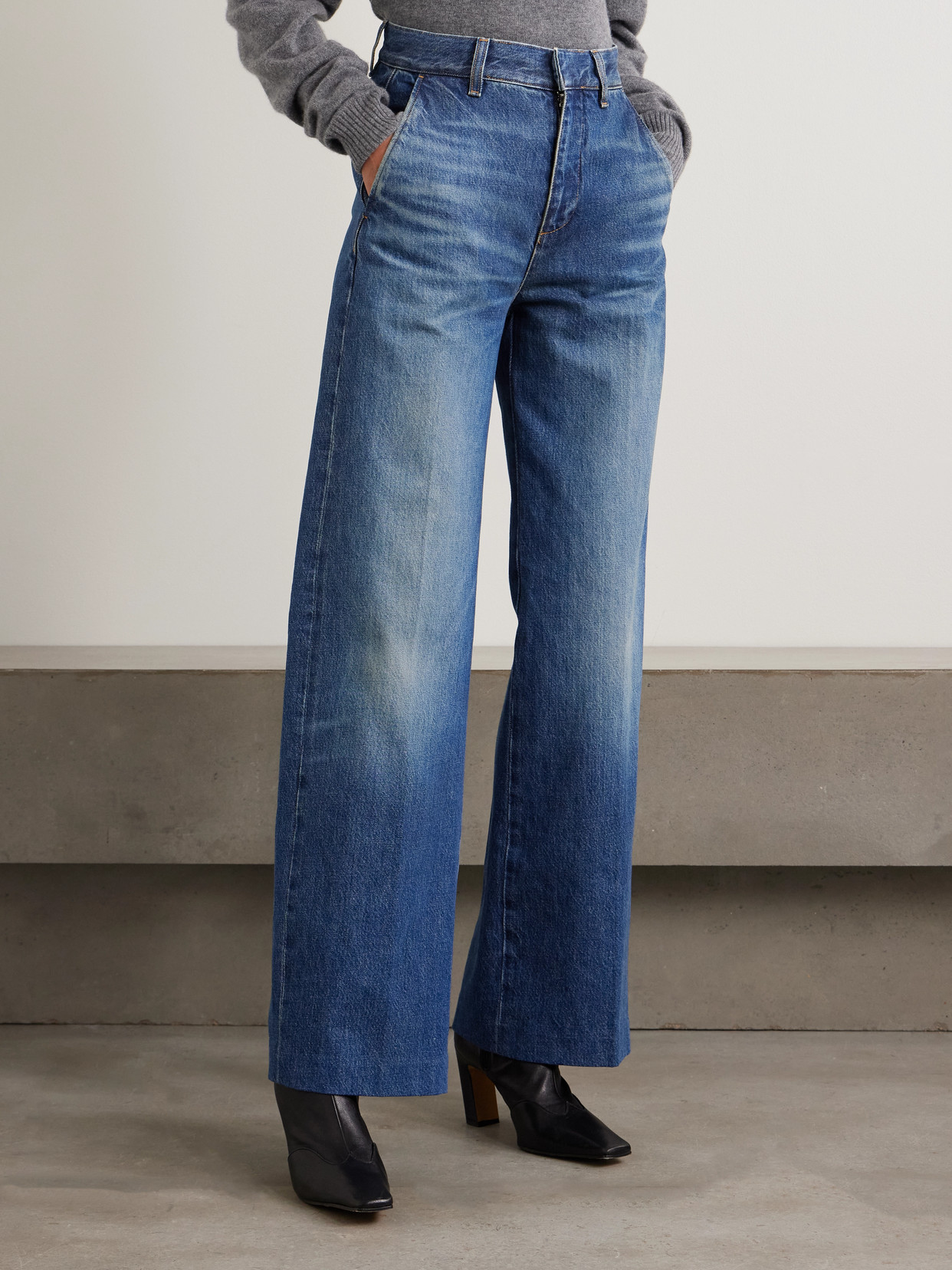 The Bow High-Rise Wide- Leg