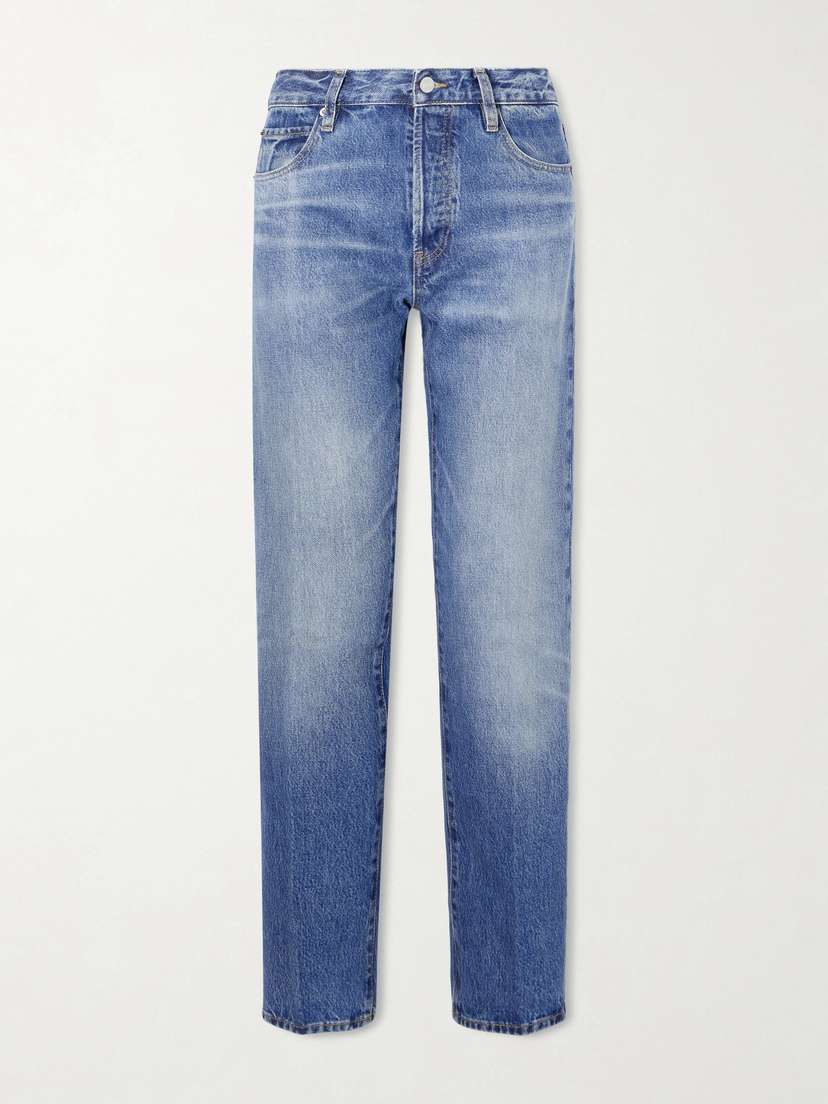 Frame Essential Recycled Mid-rise Straight-leg Jeans