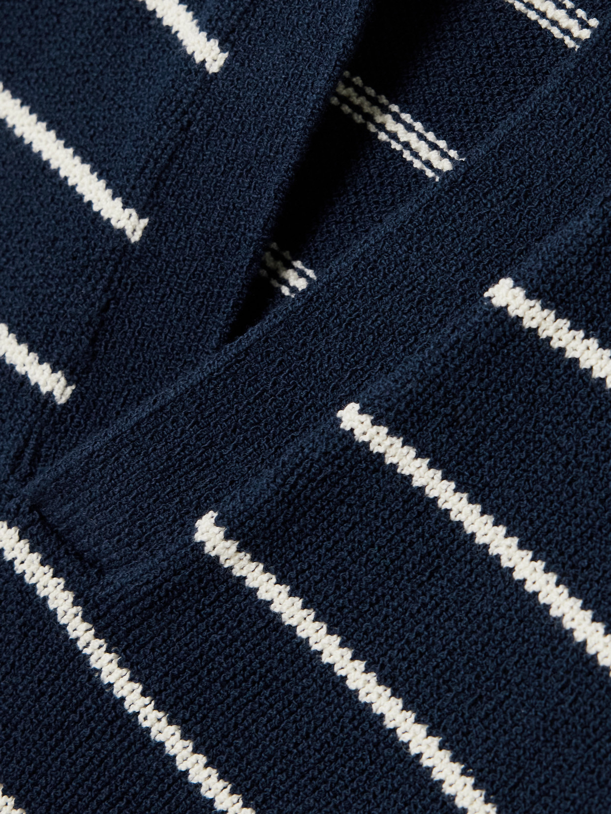 The Striped Easy Cotton-Blend Polo