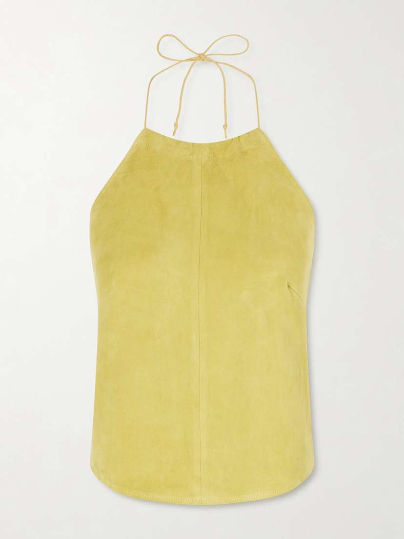 STOULS Rosie Suede Halterneck Top