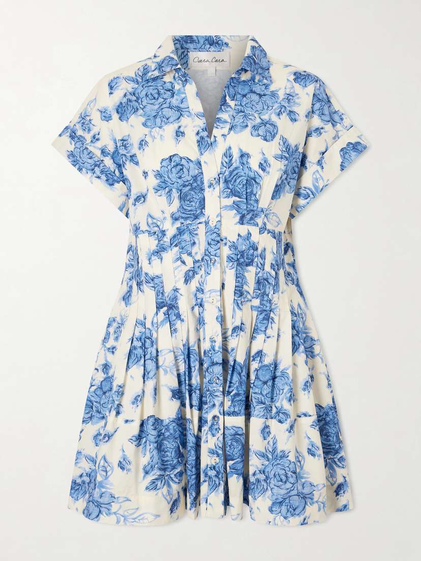 Cara Cara Nash Floral-print Cotton Shirt Dress