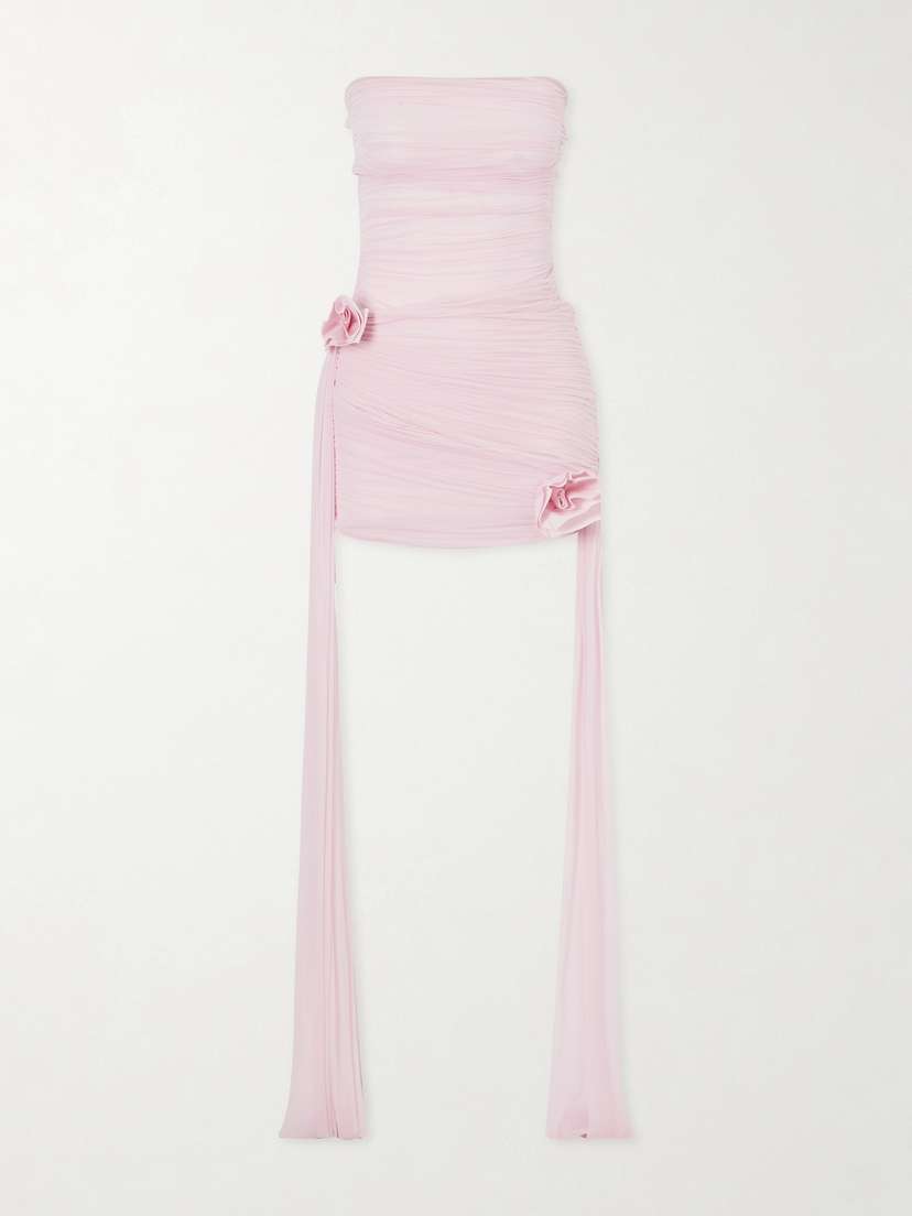 Maygel Coronel Arena Draped Jersey Mini Dress