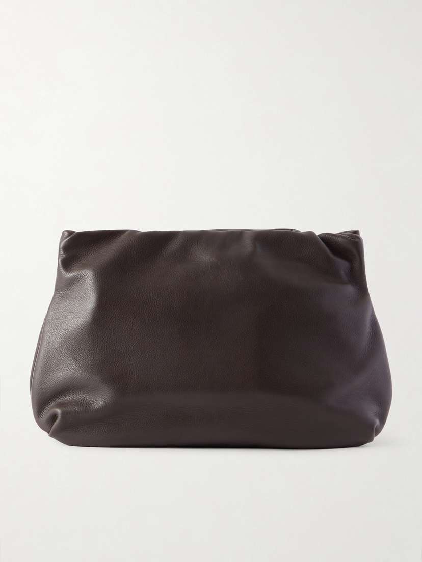 The Row Leather Clutch