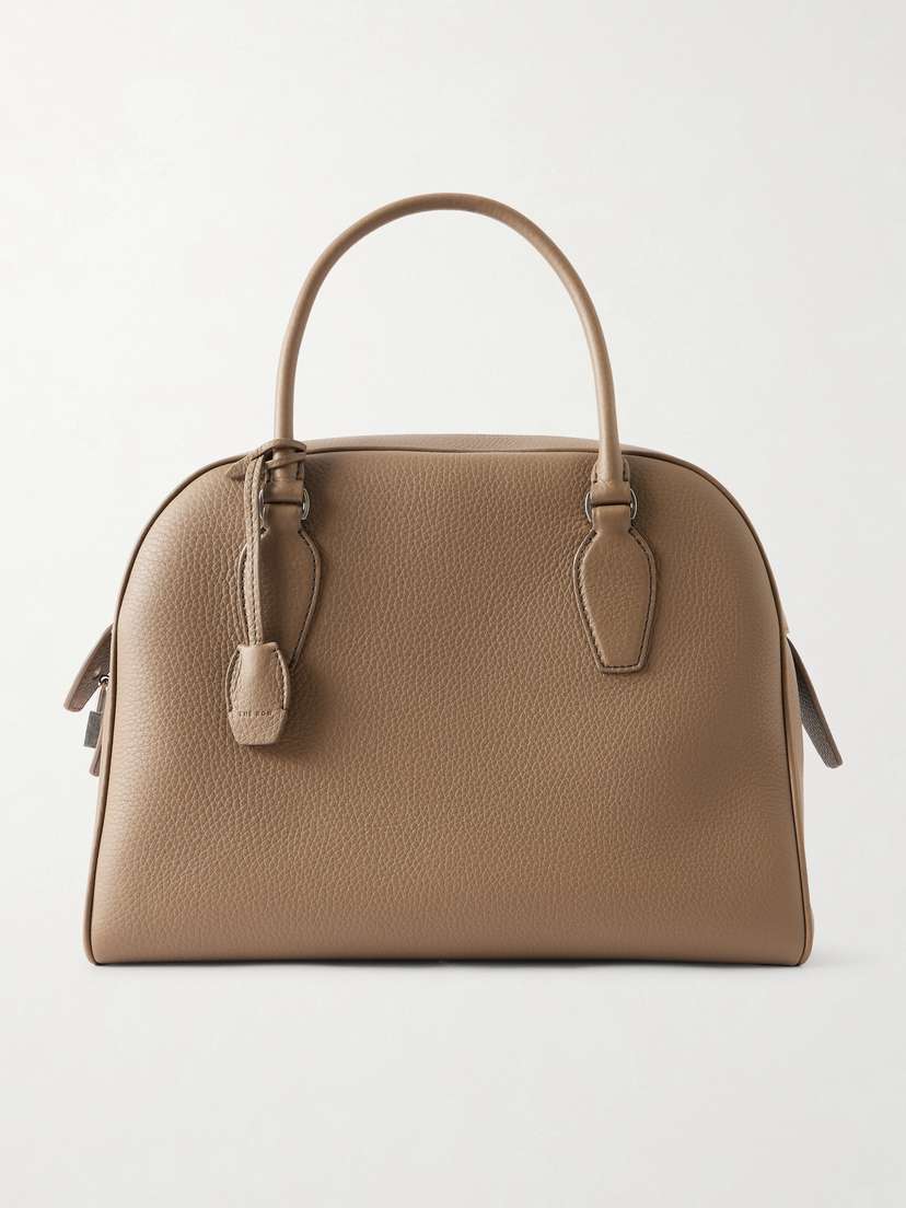 The Row India Textured-leather Tote