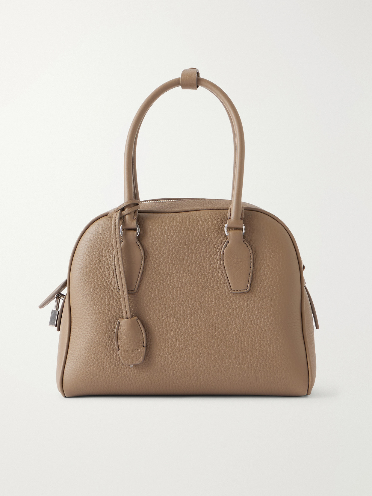 The Row - India Textured-leather Tote - Brown