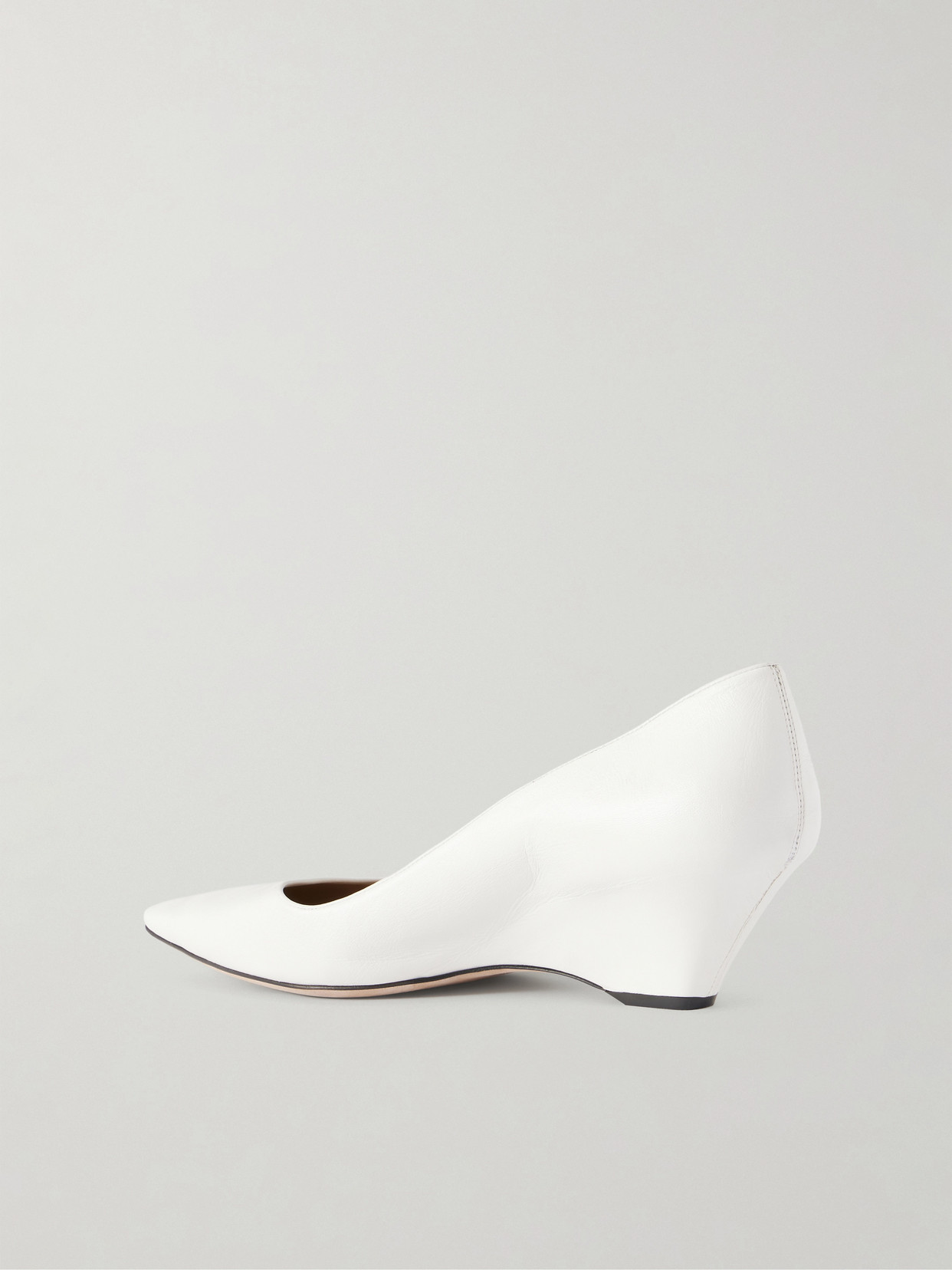 Liisa Leather Wedge Pumps