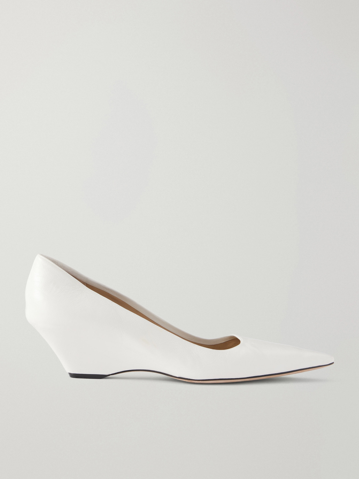 Liisa Leather Wedge Pumps