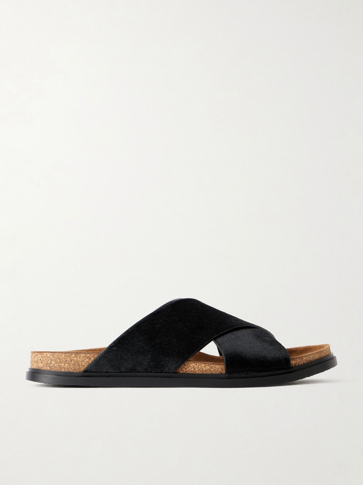 The Row Cross pony hair sandals