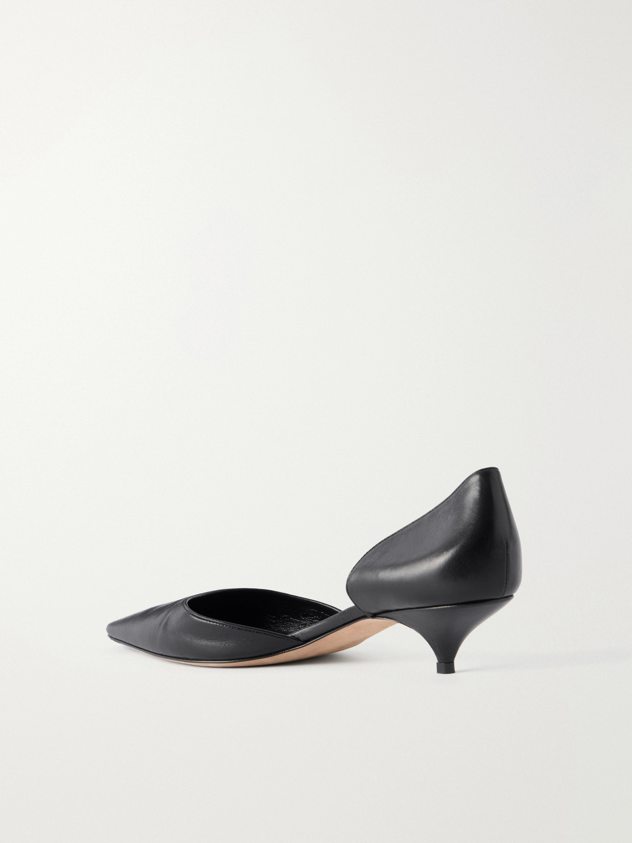 Liisa Leather Kitten Pumps